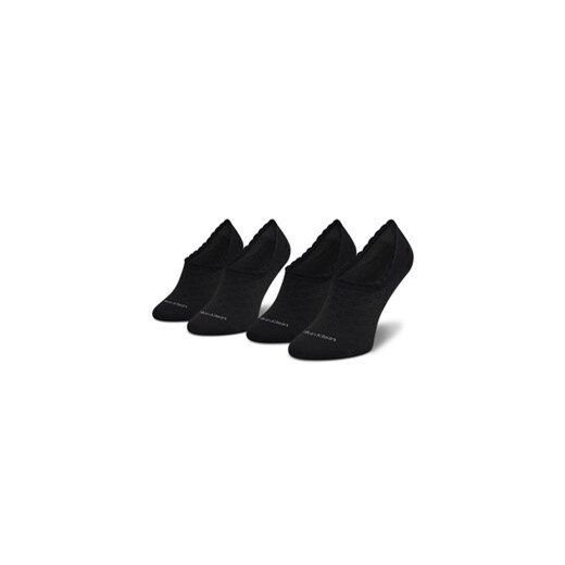 Calvin Klein Zestaw 2 par stopek damskich 701218787 r.OS Czarny ze sklepu MODIVO w kategorii Skarpetki damskie - zdjęcie 169635658