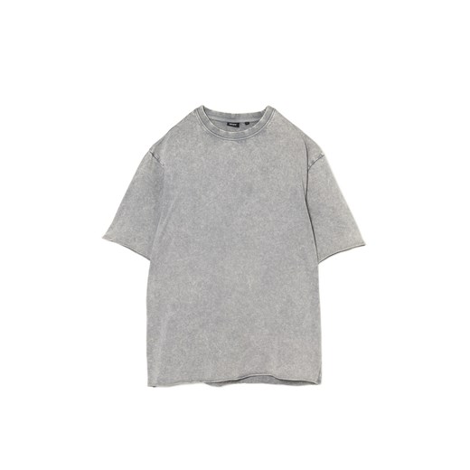 Cropp - Szara koszulka acid wash - jasny szary Cropp S Cropp