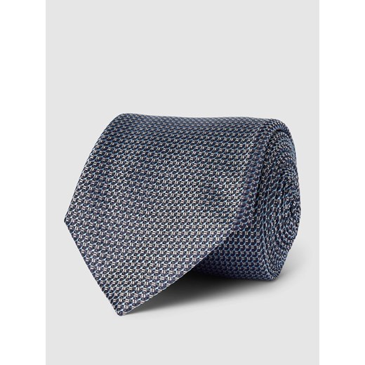 Krawat jedwabny ze wzorem na całej powierzchni One Size Peek&Cloppenburg 