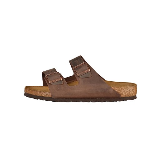 Birkenstock Skórzane klapki &quot;Arizona&quot; w kolorze brązowym 42 okazja Limango Polska