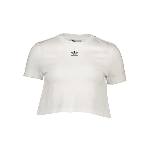 Adidas bluzka damska z okrągłym dekoltem wiosenna biała z krótkim rękawem 