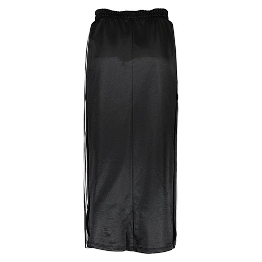 Spódnica czarna Adidas midi z bawełny 
