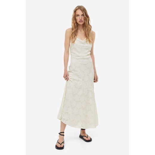 H & M - Sukienka z żakardowej tkaniny - Biały ze sklepu H&M w kategorii Sukienki - zdjęcie 169648056