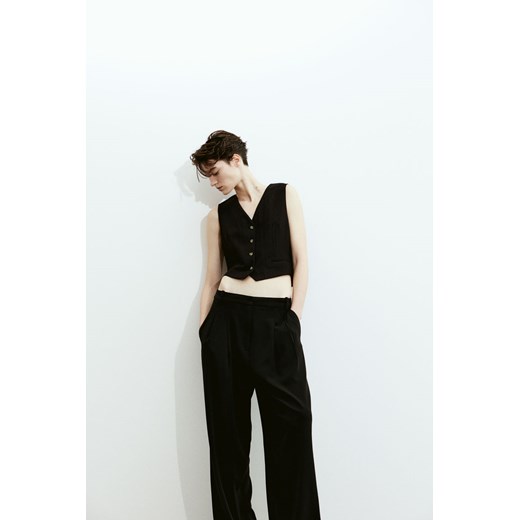 H & M - Elegancka kamizelka garniturowa - Czarny H & M 46 H&M