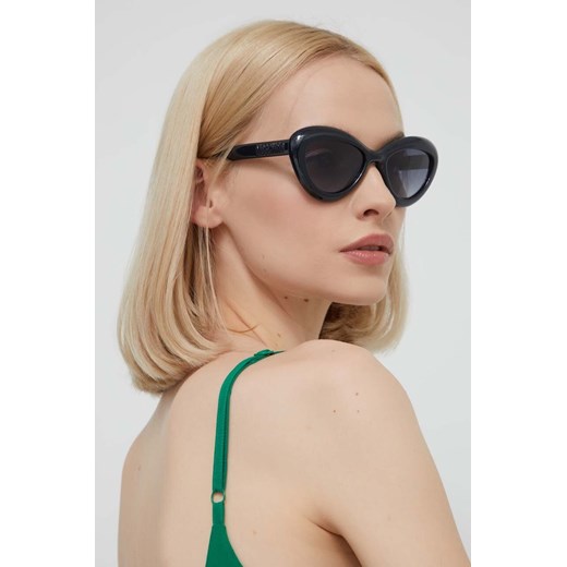 Moschino okulary przeciwsłoneczne damskie kolor czarny MOS163/S ze sklepu ANSWEAR.com w kategorii Okulary przeciwsłoneczne damskie - zdjęcie 169649525
