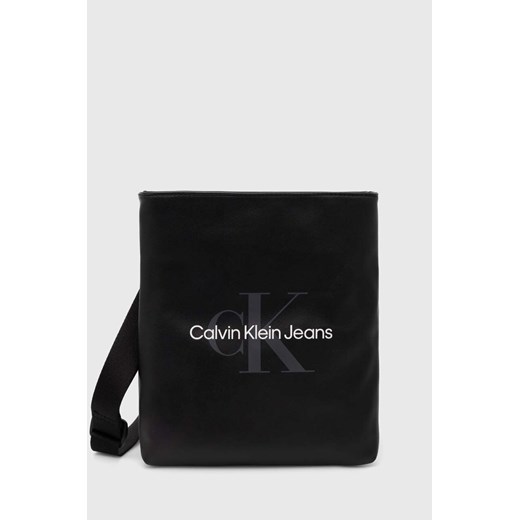 Calvin Klein Jeans saszetka kolor czarny ze sklepu ANSWEAR.com w kategorii Torby męskie - zdjęcie 169650508