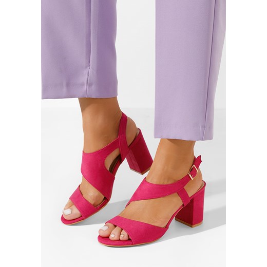 Fuksjowe eleganckie sandały Floresta ze sklepu Zapatos w kategorii Sandały damskie - zdjęcie 169651175