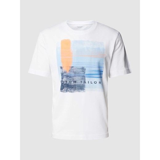 T-shirt z nadrukiem z motywem i logo ze sklepu Peek&Cloppenburg  w kategorii T-shirty męskie - zdjęcie 169651908