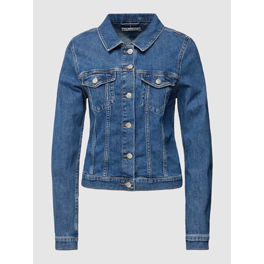 Kurtka jeansowa o kroju slim fit z kieszeniami z patką ze sklepu Peek&Cloppenburg  w kategorii Kurtki damskie - zdjęcie 169652165