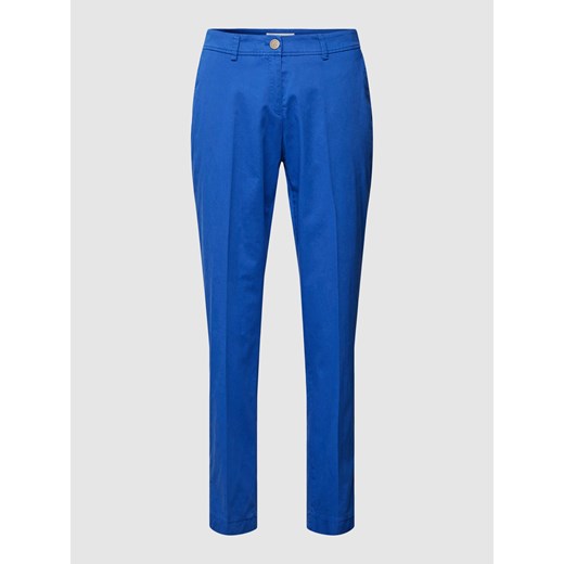 Spodnie materiałowe o kroju slim fit w kant model ‘STYLE.MARON’ ze sklepu Peek&Cloppenburg  w kategorii Spodnie damskie - zdjęcie 169652298