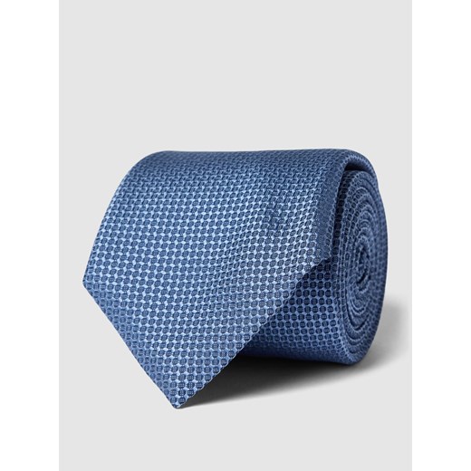 Krawat z mieszanki jedwabiu ze wzorem na całej powierzchni ze sklepu Peek&Cloppenburg  w kategorii Krawaty - zdjęcie 169652425