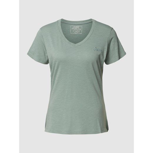 T-shirt z dekoltem w serek ze sklepu Peek&Cloppenburg  w kategorii Bluzki damskie - zdjęcie 169652617