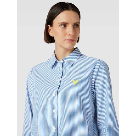 Bluzka koszulowa z dodatkiem wiskozy ze wzorem w paski 42 Peek&Cloppenburg 