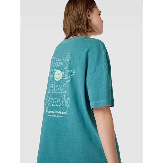 T-shirt o kroju oversized z nadrukowanym napisem Tommy Jeans S Peek&Cloppenburg 