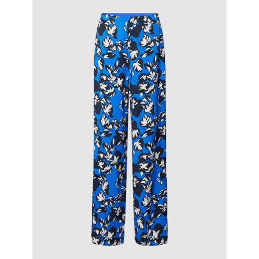 Spodnie materiałowe o kroju regular fit z kwiatowym nadrukiem na całej powierzchni ze sklepu Peek&Cloppenburg  w kategorii Spodnie damskie - zdjęcie 169652959