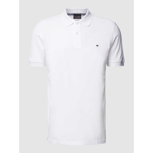 Koszulka polo o kroju slim fit w jednolitym kolorze ze sklepu Peek&Cloppenburg  w kategorii T-shirty męskie - zdjęcie 169653049