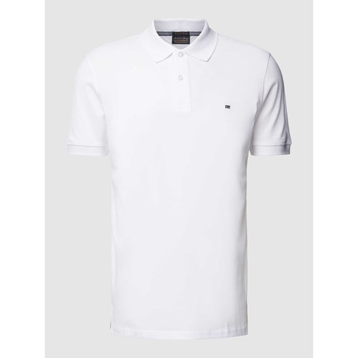 Koszulka polo o kroju slim fit w jednolitym kolorze ze sklepu Peek&Cloppenburg  w kategorii T-shirty męskie - zdjęcie 169653049