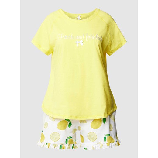 Piżama z wyhaftowanym napisem ze sklepu Peek&Cloppenburg  w kategorii Piżamy damskie - zdjęcie 169653189