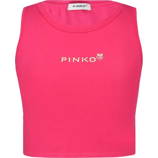 Bluzka dziewczęca różowa Pinko bez rękawów na lato 