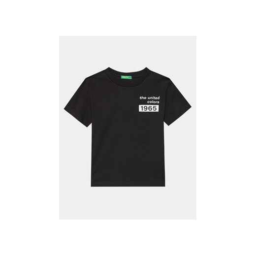 United Colors Of Benetton T-Shirt 3096C10H2 Czarny Regular Fit ze sklepu MODIVO w kategorii T-shirty chłopięce - zdjęcie 169657825