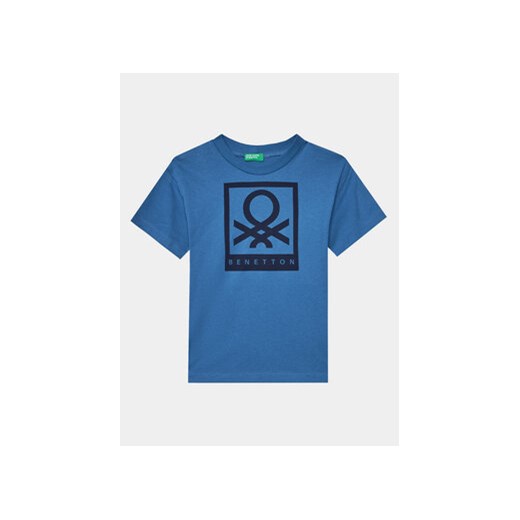 United Colors Of Benetton T-Shirt 3096C10H2 Niebieski Regular Fit ze sklepu MODIVO w kategorii T-shirty chłopięce - zdjęcie 169658008