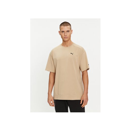 Puma T-Shirt Rad/Cal 678913 Beżowy Relaxed Fit ze sklepu MODIVO w kategorii T-shirty męskie - zdjęcie 169658096