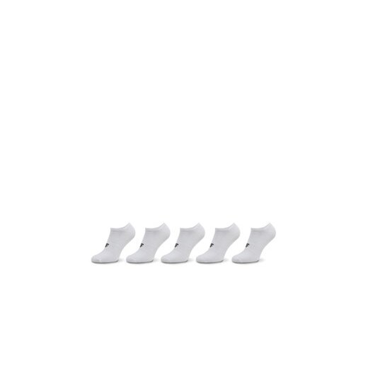 4F Zestaw 5 par stopek męskich 4FWMM00USOCM282 Biały ze sklepu MODIVO w kategorii Skarpetki męskie - zdjęcie 169658235