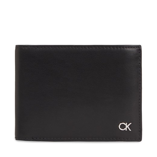 Duży Portfel Męski Calvin Klein Metal Ck K50K511689 Ck Black BEH ze sklepu eobuwie.pl w kategorii Portfele męskie - zdjęcie 169658757