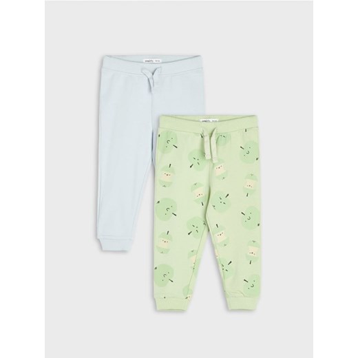 Sinsay - Spodnie dresowe 2 pack - zielony ze sklepu Sinsay w kategorii Spodnie i półśpiochy - zdjęcie 169660539