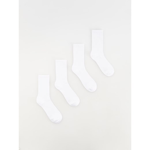 Reserved - 4 pack skarpet - biały ze sklepu Reserved w kategorii Skarpetki męskie - zdjęcie 169660898