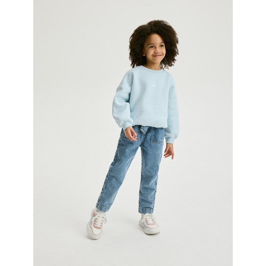 Reserved - Bluza z nadrukiem - jasnoniebieski ze sklepu Reserved w kategorii Bluzy dziewczęce - zdjęcie 169661407