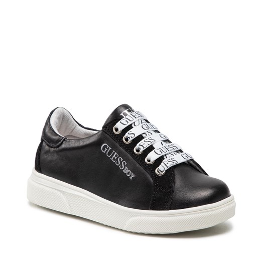 Sneakersy Guess FI7COL LEA12 BLACK Guess 31 eobuwie.pl