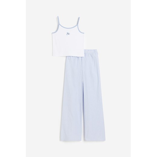 H & M - Bawełniana piżama - Niebieski ze sklepu H&M w kategorii Piżamy dziecięce - zdjęcie 169674795