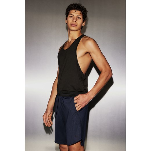 H & M - Elastyczne szorty sportowe DryMove - Niebieski ze sklepu H&M w kategorii Spodenki męskie - zdjęcie 169674849
