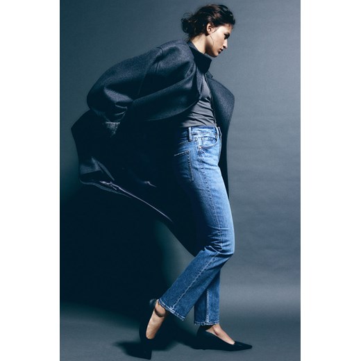 H & M - Slim Straight High Jeans - Niebieski ze sklepu H&M w kategorii Jeansy damskie - zdjęcie 169675147
