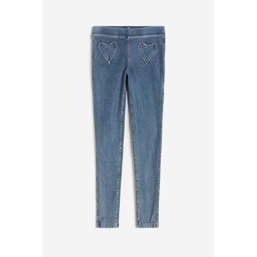 H & M - Tregginsy - Niebieski ze sklepu H&M w kategorii Spodnie dziewczęce - zdjęcie 169675248