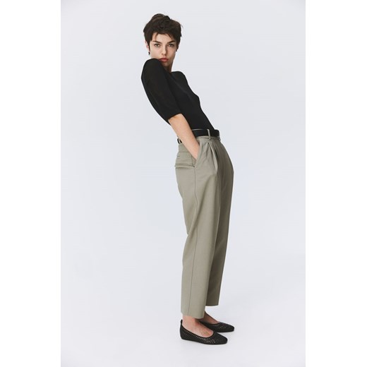 H & M - Spodnie do kostki - Brązowy ze sklepu H&M w kategorii Spodnie damskie - zdjęcie 169675366
