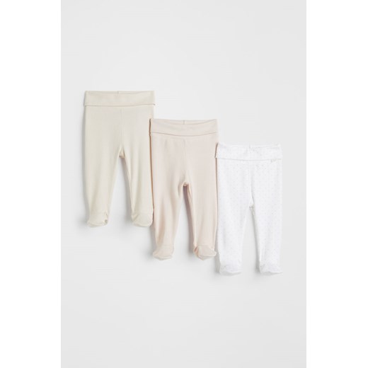 H & M - Spodnie 3-pak - Różowy ze sklepu H&M w kategorii Spodnie i półśpiochy - zdjęcie 169675467