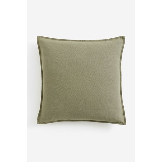 H & M - Poszewka na poduszkę z domieszką lnu - Zielony ze sklepu H&M w kategorii Poszewki na poduszki - zdjęcie 169675517
