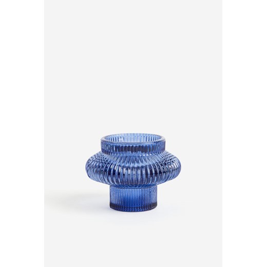H & M - Szklany świecznik - Niebieski ze sklepu H&M w kategorii Świeczniki - zdjęcie 169675539