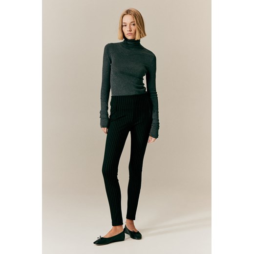 H & M - Legginsy z grubego dżerseju - Czarny ze sklepu H&M w kategorii Spodnie damskie - zdjęcie 169675616