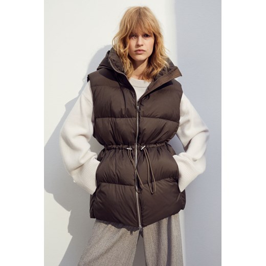 H & M - Puchowa kamizelka puffer - Zielony ze sklepu H&M w kategorii Kamizelki damskie - zdjęcie 169675628