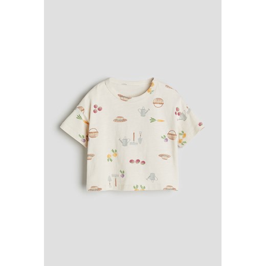 T-shirt chłopięce H & M z nadrukami z krótkimi rękawami 