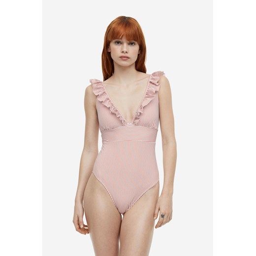 H & M - Kostium kąpielowy z usztywnianymi miseczkami - Biały H & M 36 H&M