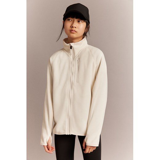H & M - Polarowa bluza sportowa - Biały ze sklepu H&M w kategorii Bluzy dziewczęce - zdjęcie 169675879