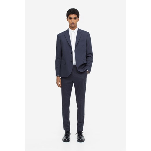 H & M - Spodnie garniturowe Skinny Fit - Niebieski H & M 48 H&M