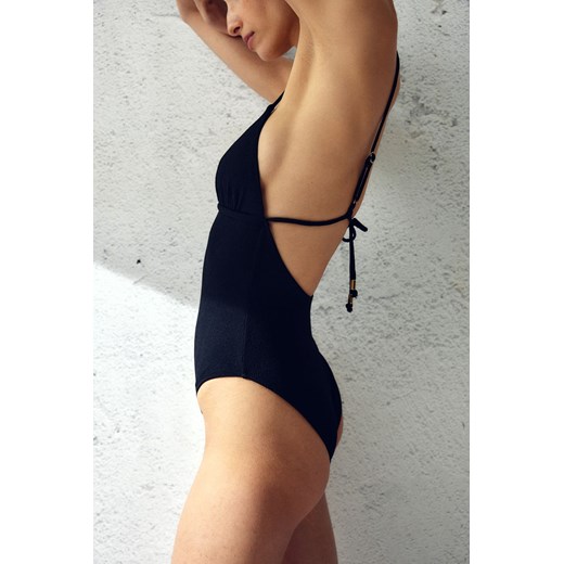 H & M - Kostium kąpielowy z usztywnianymi miseczkami - Czarny ze sklepu H&M w kategorii Stroje kąpielowe - zdjęcie 169675966