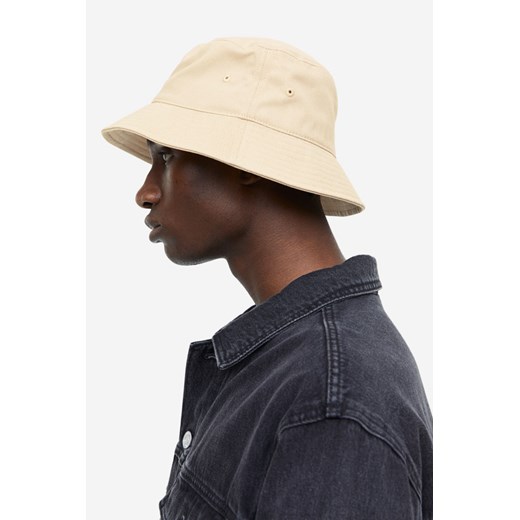 H & M - Bawełniany kapelusz wędkarski - Beżowy ze sklepu H&M w kategorii Kapelusze męskie - zdjęcie 169676108