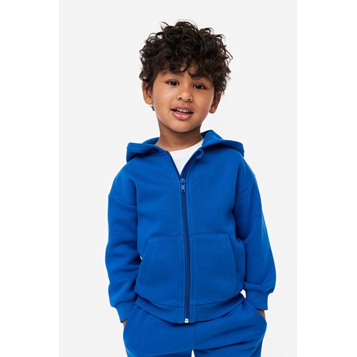 H & M - Rozpinana bluza z kapturem - Niebieski ze sklepu H&M w kategorii Bluzy chłopięce - zdjęcie 169676509