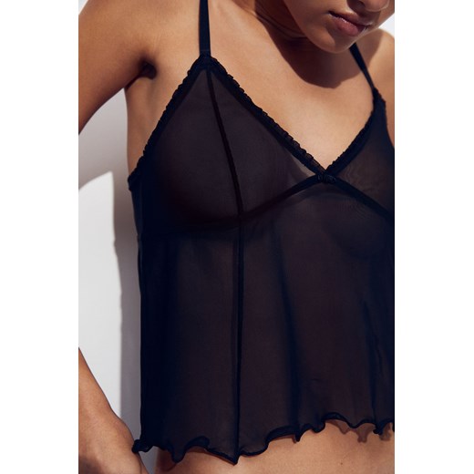 H & M - Top piżamowy na ramiączkach - Czarny ze sklepu H&M w kategorii Piżamy damskie - zdjęcie 169676688